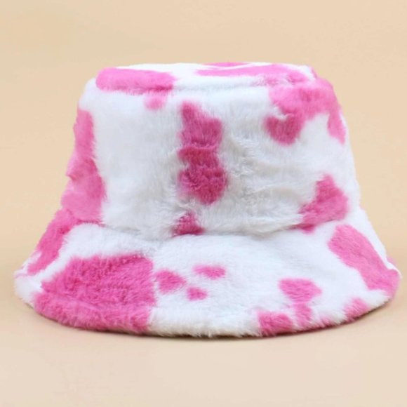 Vintage Faux Fur Plush Bucket Hat/ FLUFFY BUCKET HATS/ - Picture 6 of 7